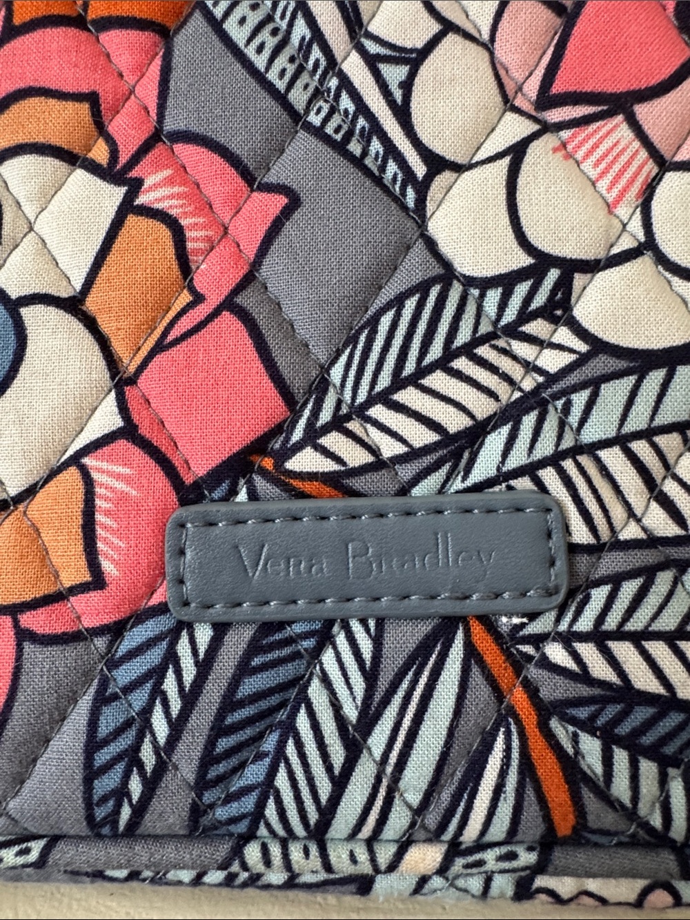 Vera Bradley quilted laptop sleeve in the "Tropical Evening" floral pattern - Picture 2 of 4